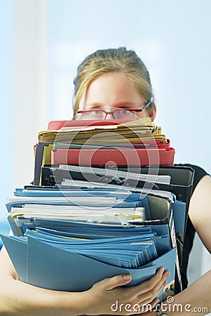 A lot of work Stock Photo