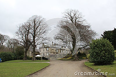 Lotherton Hall building and gardens Stock Photo