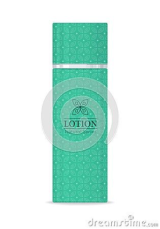 Lotion Natural Series Vector Illustration