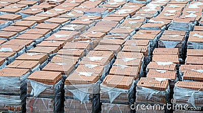 Lots of building brick Stock Photo