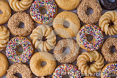Lots of donuts Stock Photo