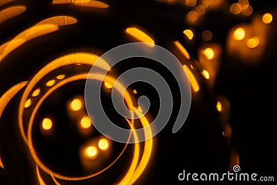 lots of glowing candles background Stock Photo