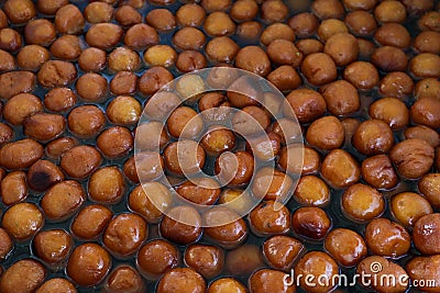 Lots of Gulab Jamun An Indian sweet dish Stock Photo