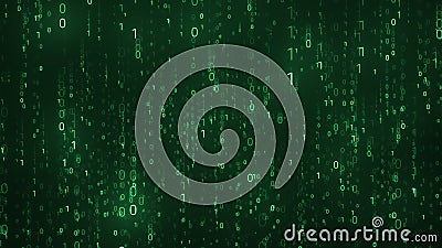 Lots of Matrix Binary Code Random Number Falling Background Stock Photo