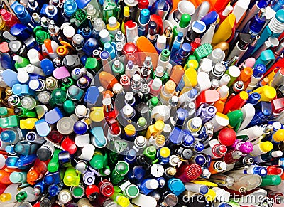 Lots of pens Stock Photo