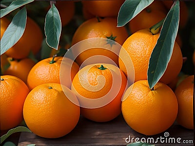Lots Of Very Nice Oranges Stock Photo