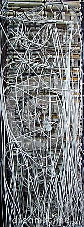 Lots of wires Stock Photo