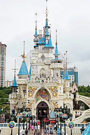 Lotte World Theme Park (Seoul, Korea) Editorial Stock Photo