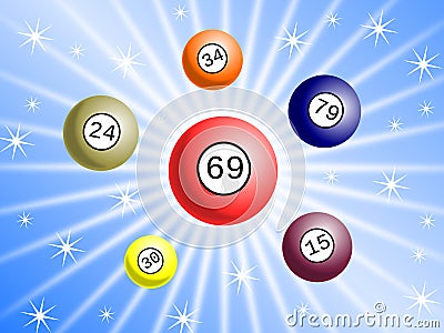 Lottery background Stock Photo