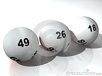 Lottery Balls Stock Photo