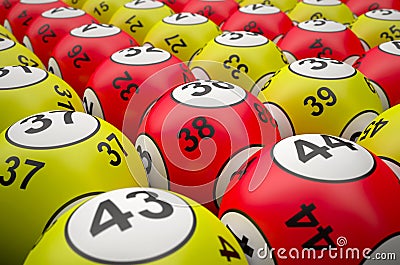 Lottery Balls Stock Photo