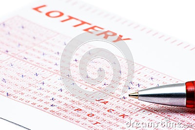 Lottery ticket Stock Photo