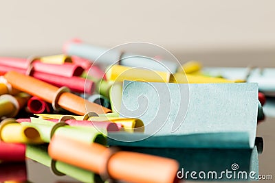 Lottery tickets, blank ticket with copyspace Stock Photo