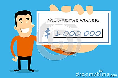 Lottery winner Vector Illustration