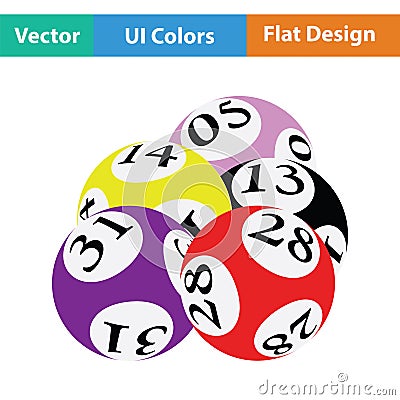 Lotto balls icon Vector Illustration