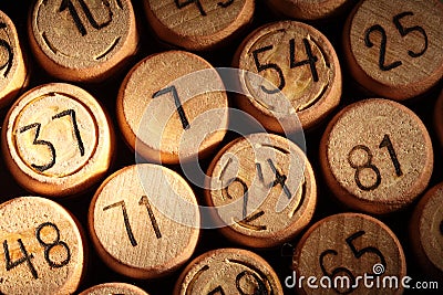 Lotto numbers Stock Photo