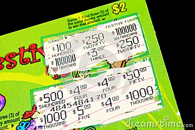 Lotto ticket Stock Photo