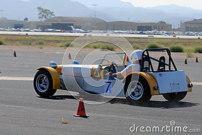 Lotus 7 Autocross Stock Photo