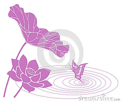 Lotus flower Vector Illustration