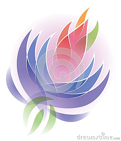 Lotus Flower Logo Vector Illustration