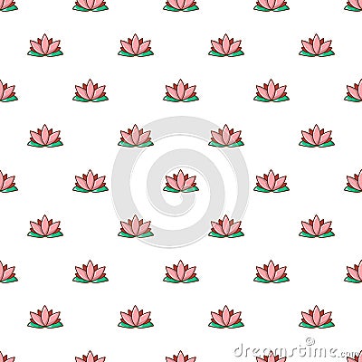 Lotus flower pattern seamless Vector Illustration