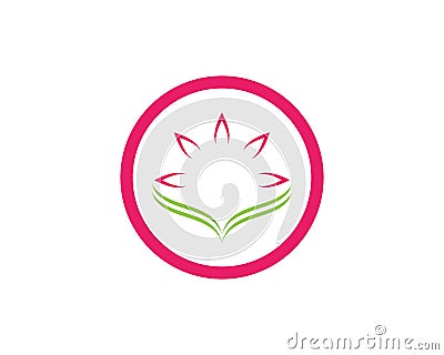 Lotus flowers logos Template icon Vector Illustration