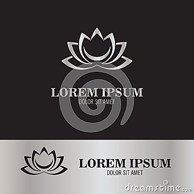 Lotus logo Vector Illustration