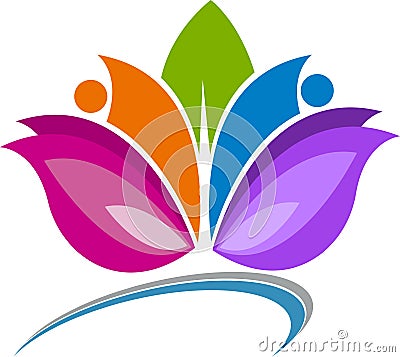 Lotus logo Vector Illustration