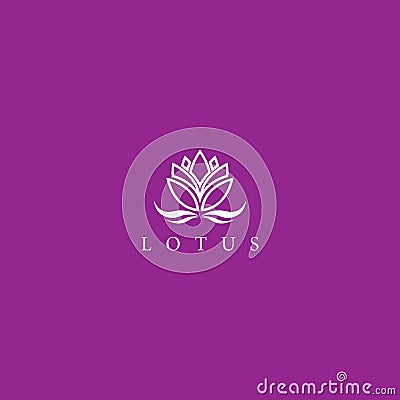 Lotus logo template Vector Illustration