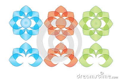 Lotus logo Vector Illustration