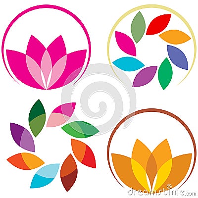 Lotus logo Vector Illustration