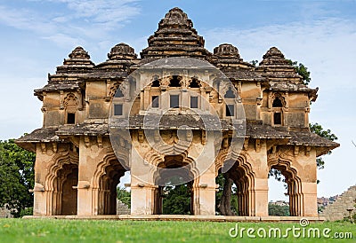 Lotus Mahal of Hampi Ruins Stock Photo