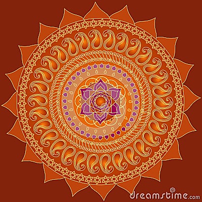 Lotus Mandala Vector Illustration