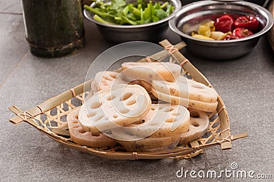 Lotus root Stock Photo