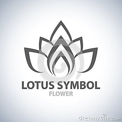 Lotus Symbol Vector Illustration