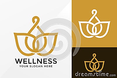 Lotus Wellness Logo Design, Brand Identity logos vector, modern logo, Logo Designs Vector Illustration Template Vector Illustration