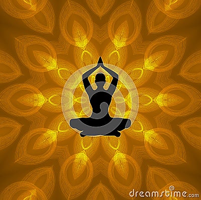 Lotus Yoga Stock Photo