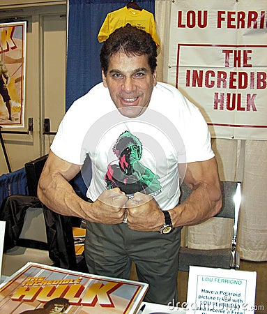 Lou Ferrigno-The Incredible Hulk Editorial Stock Photo