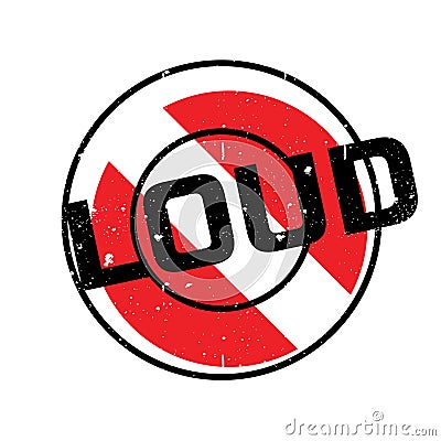 Loud rubber stamp Vector Illustration