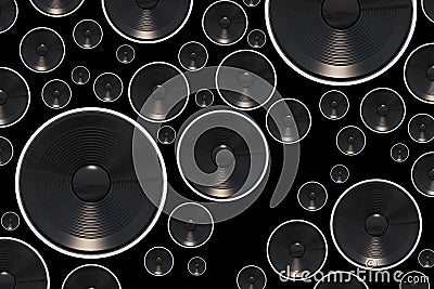 Loud Speakers Background Stock Photo