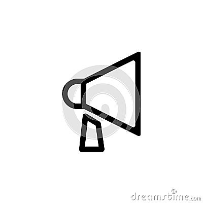 Loudspeaker line icon. Vector Vector Illustration