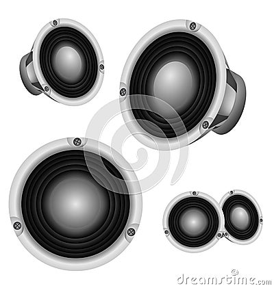 LoudSpeaker professional power speaker vector design Vector Illustration