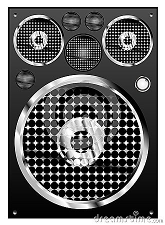 Loudspeaker vector Vector Illustration