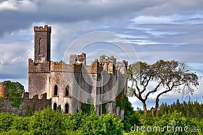 Lough Key castle Roscommon River Shannon Stock Photo