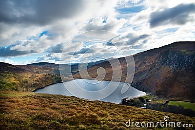 Lough Tay county Wicklow Ireland Stock Photo