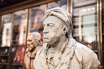 Louis-Francois. Sculpture of The Enlightenment Gallery British museum Editorial Stock Photo