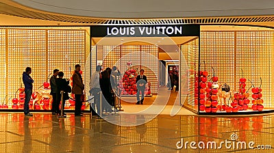 Louis vuitton fashion boutique Editorial Stock Photo