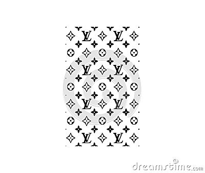 Louis Vuitton logo editorial illustrative on white background Editorial Stock Photo