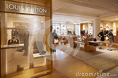 Louis Vuitton shop, Selfridges department store interior Editorial Stock Photo