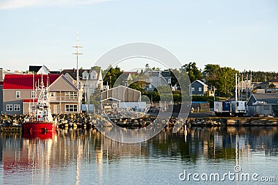 Louisbourg Harbor - Nova Scotia - Canada Stock Photo